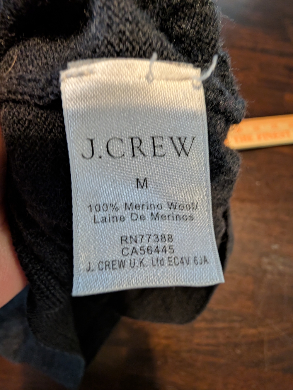 J. Crew 100% Merino Wool M Charcoal V-Neck Sweater Vest, Men's M - Picture 5 of 6
